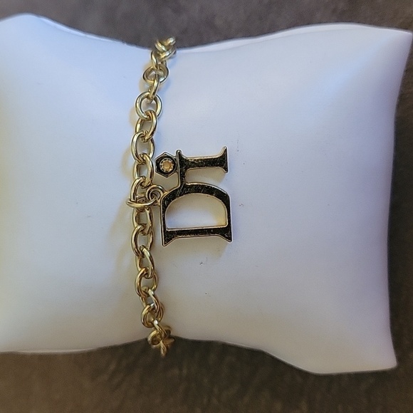 VTG DI Monogram Charm Chain Tennis Bracelet - Picture 3 of 7